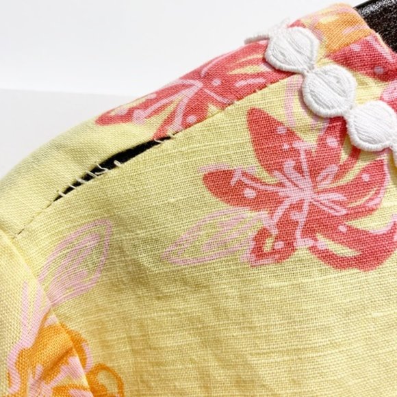 Lily Pulitzer Yellow & Pink Floral Tunic - Size Small - Picture 4 of 9